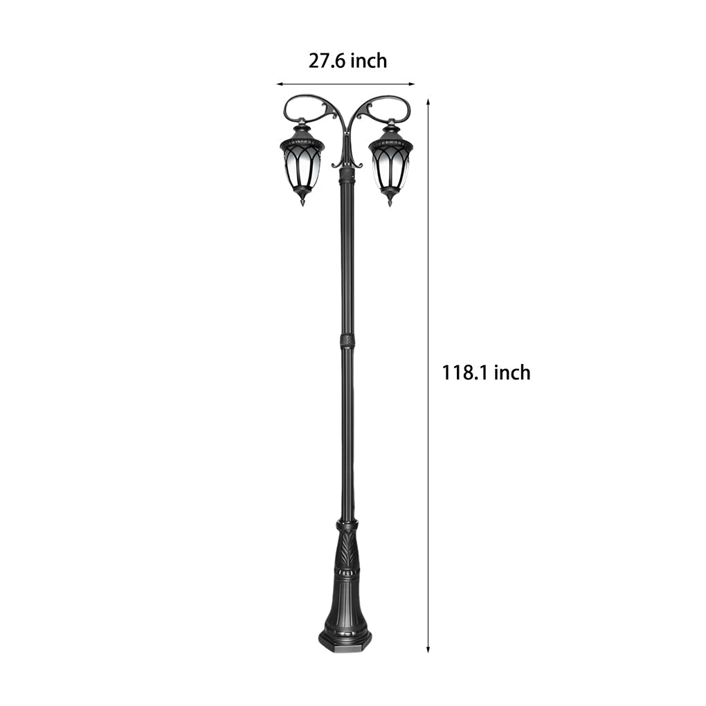 2 Head Led Black Street Light Li002483