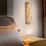 Creative Crystal Three Color Light Led Modern Wall Sconce Lighting Wall Lamp
