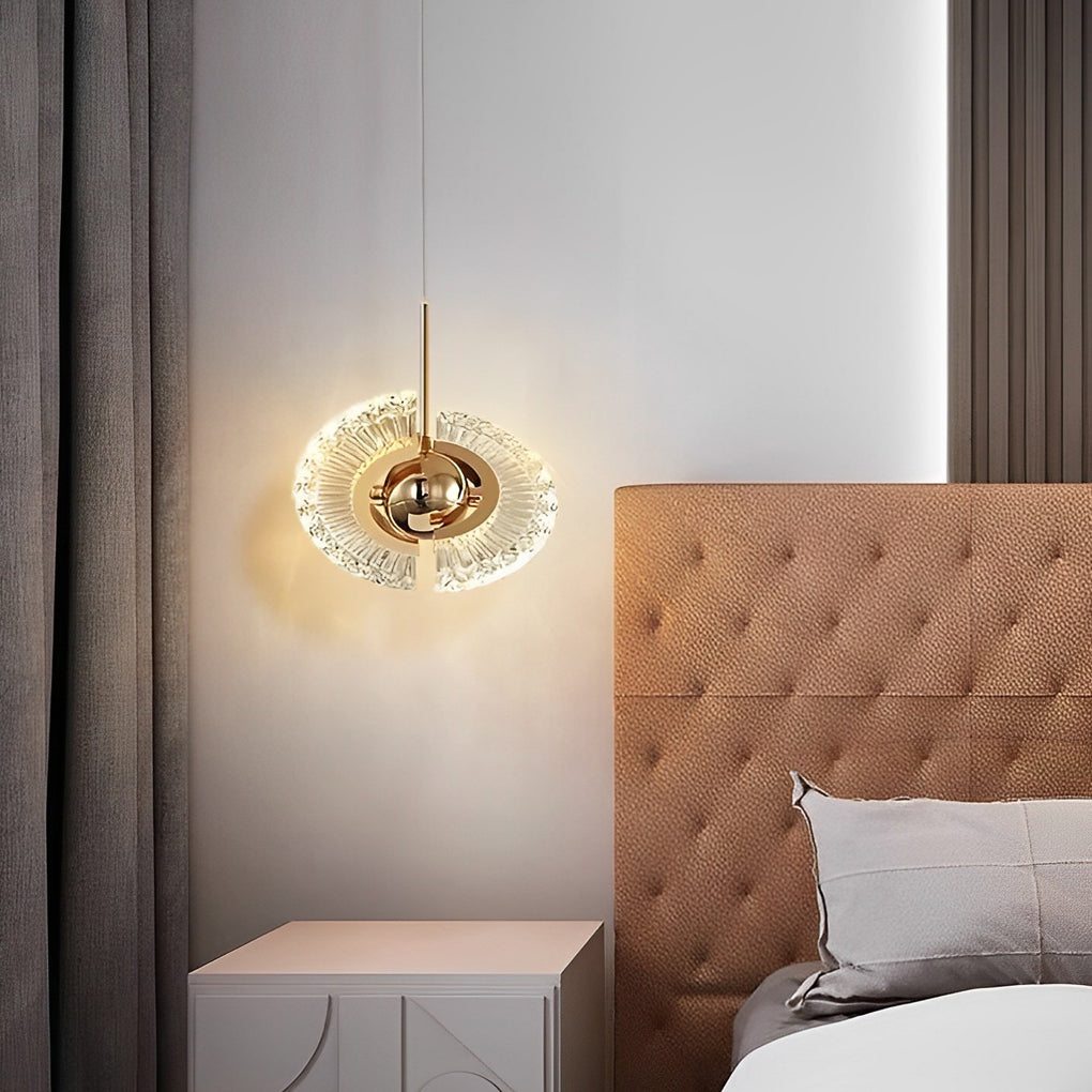 Lumina Circle Anodized Acrylic LED Pendant Light for Modern Interiors