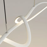 Wave Lines Dimmable With Remote Led Chandeliers Dining Room Lights