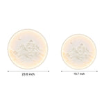 Nordic Moon Wall Sconce Round Mountain Moon Decorative Painting Lamp