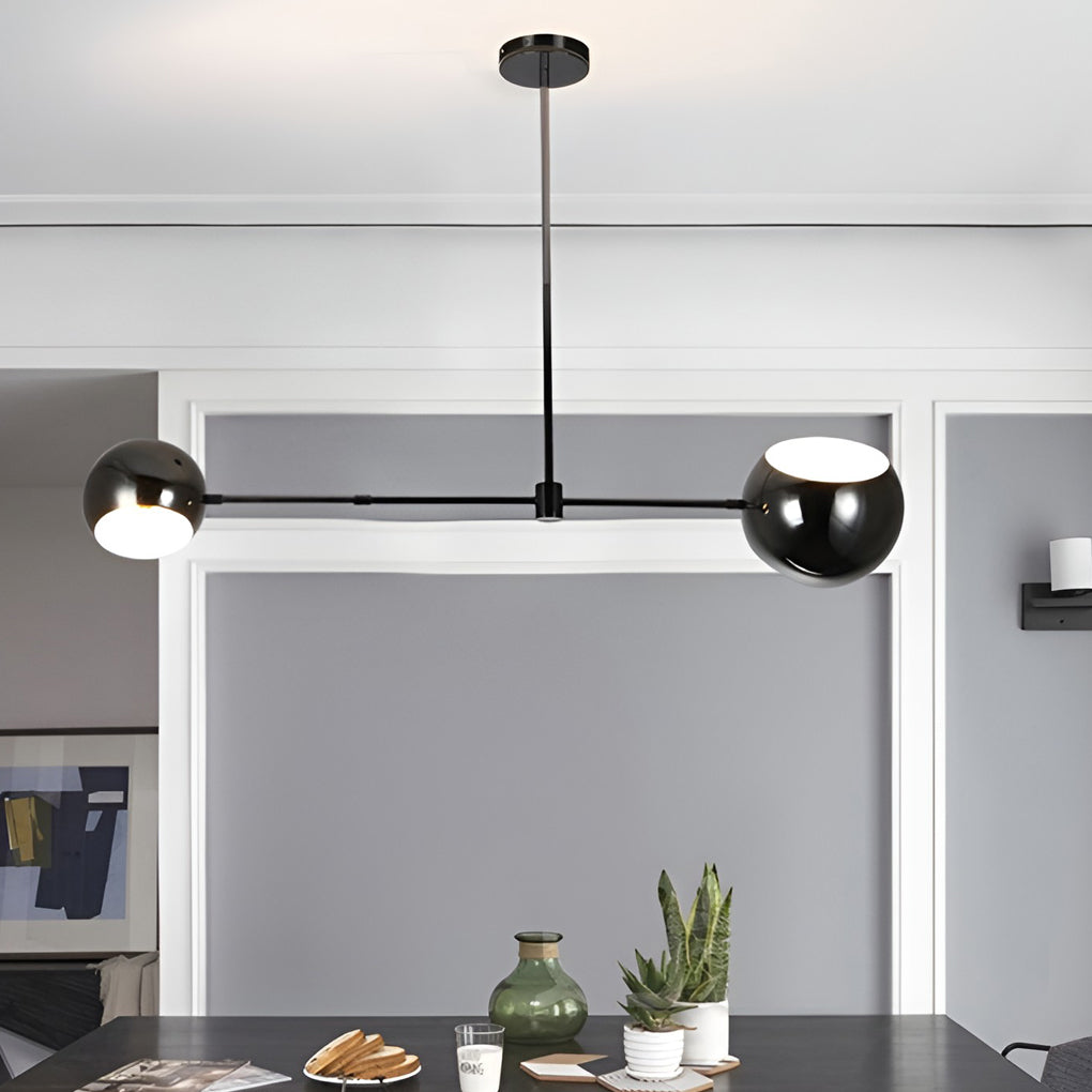 Geometric Linear Electroplating Chandelier Hanging Ceiling Lights