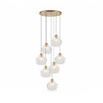 Shell Mini Pendant Light – Hand-Blown Glass & Brass