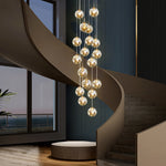 Glass Globes Shade Chandelier Ha095051