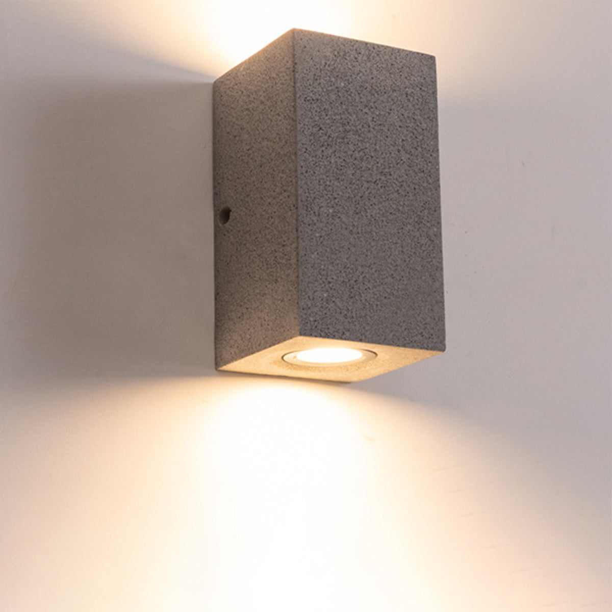 Terrazzo Outdoor Up and Down Wall Light in Black or White