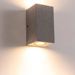 Terrazzo Outdoor Up and Down Wall Light in Black or White