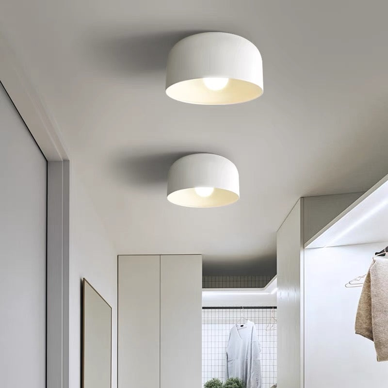 Scandinavian Round Iron Ceiling Light