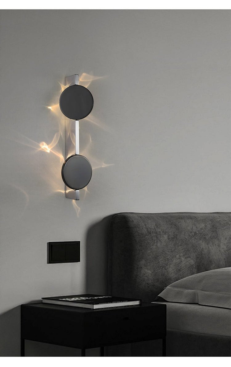 Lumin Wave Duo Wall Sconce – Modern LED Wall Lamp for Bedroom & Living Room