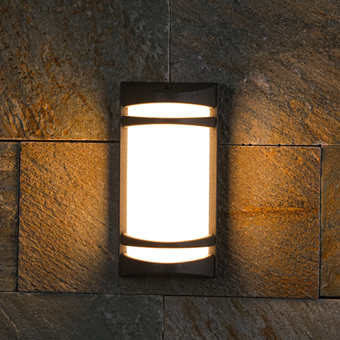 Minimalist Nordic Outdoor Wall Sconce with Warm Ambient LED Light