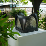 Sculptform Solar Outdoor Post Light – Modern Curved LED Garden Lamp