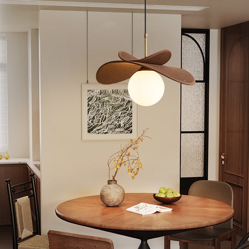 Aera Raffia Pendant Light – Natural Texture Modern Glass Pendant Lamp