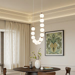 Thalorin LED Pendant Light – Modern Cascading Orb Chandelier for Dining & Living Spaces