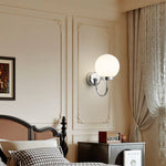 Clara Chrome Wall Sconce – Modern Minimalist Globe Light for Bedroom & Hallway