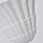 Shella Sculptural Wall Sconce in White Plaster for Modern Interiors