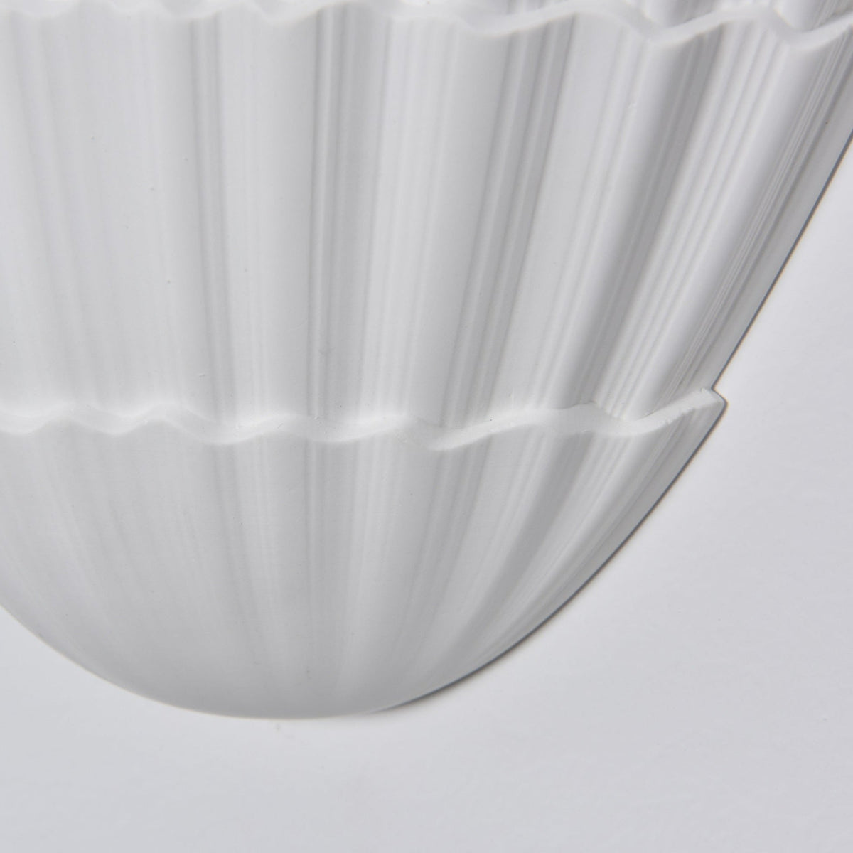 Shella Sculptural Wall Sconce in White Plaster for Modern Interiors