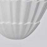 Shella Sculptural Wall Sconce in White Plaster for Modern Interiors