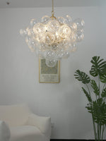 Lumière Cascade Glass Ball Chandelier – Modern Sculptural Pendant Light