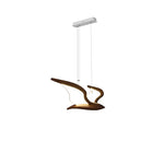 Avina Wing Pendant Light – Sculptural Wood LED Chandelier for Modern Interiors