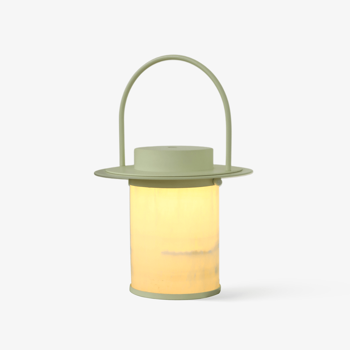 Pod Portable Alabaster Table Lamp with Rechargeable LED