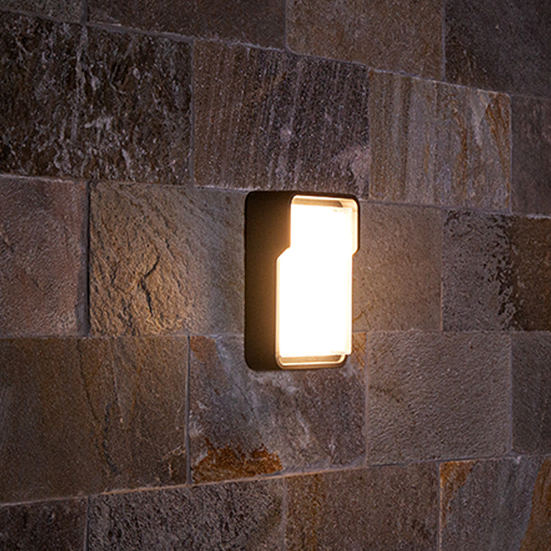 Minimalist Square LED Outdoor Wall Light, Waterproof Architectural Sconce