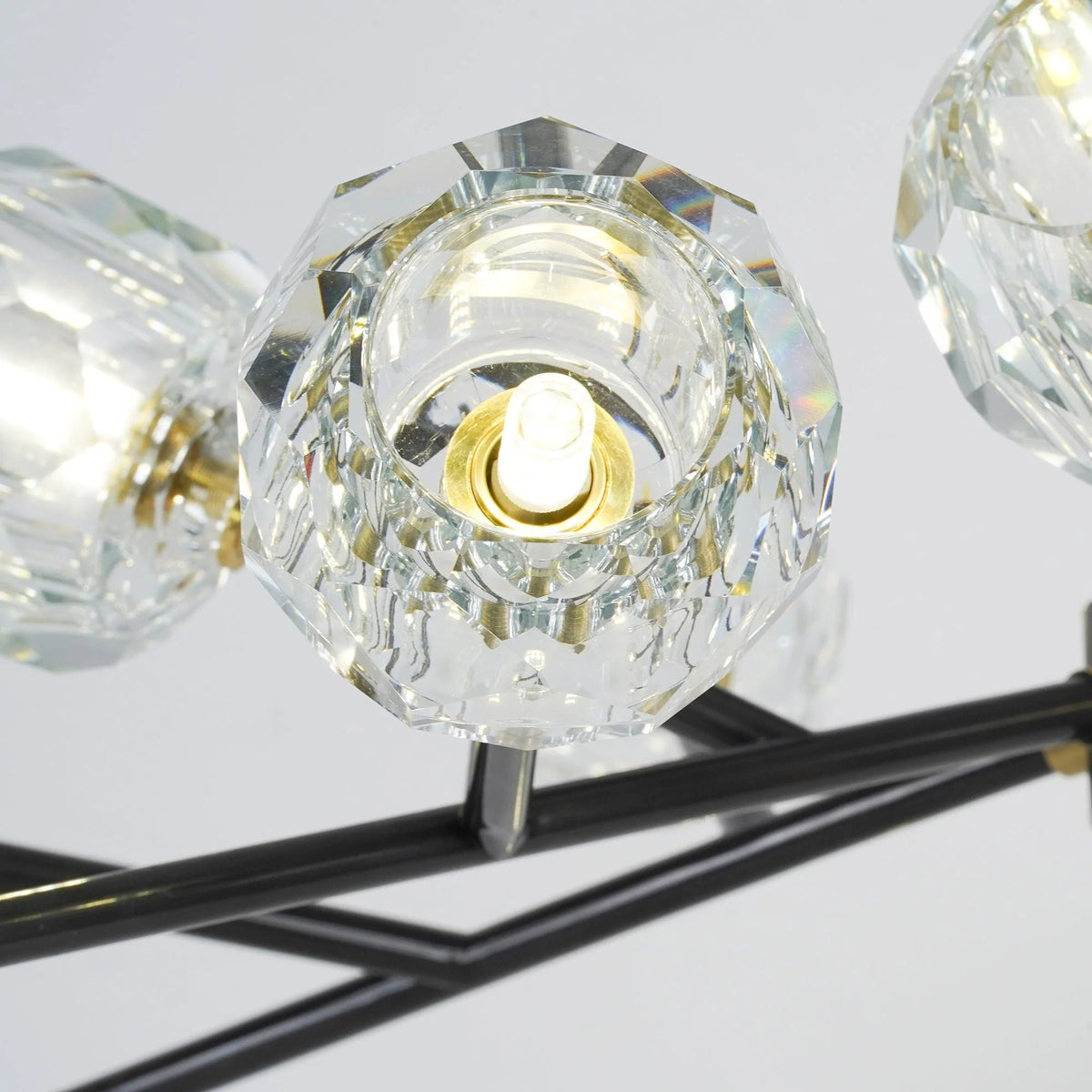Glass Ball Cascade Chandelier