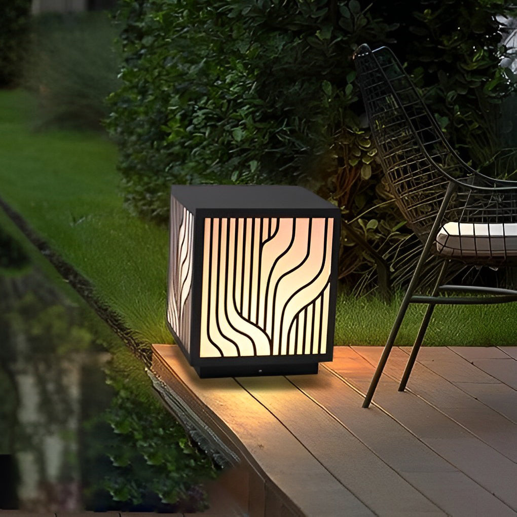 Square Modern Outdoor Fence Post Light Li002172