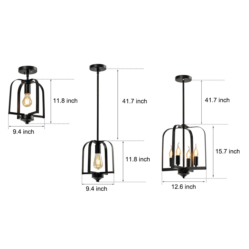 Iron Cage American Chandelier Ha098572