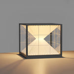 Square Solar Fence Post Lights Ha079341
