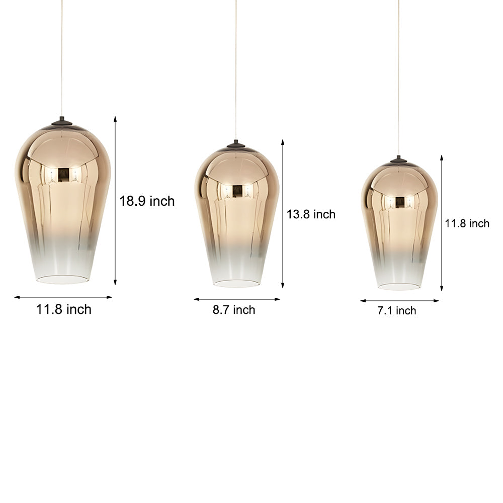 Personalized Art Glass Gradient Shade Nordic Post Modern Pendant Lights