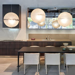 Moon Shaped Led White Pendant Light Li002036