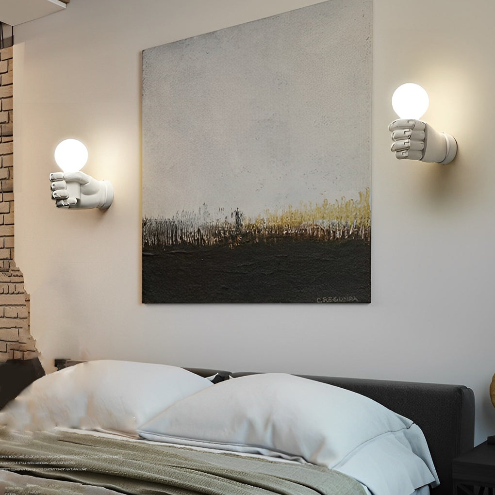 Resin Fist Wall Lamp Ha076139