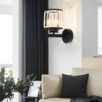 Round Crystal Glass Postmodern Wall Lamp Li002139