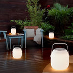 Aria Portable Solar Lantern with Remote – Modern Waterproof Table Lamp for Patio & Garden