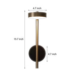 Simple Adjustable Round Led Luxury Aluminum Nordic Wall Light Fixture