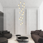 Crystal Shade Staircase Chandelier Ha095068