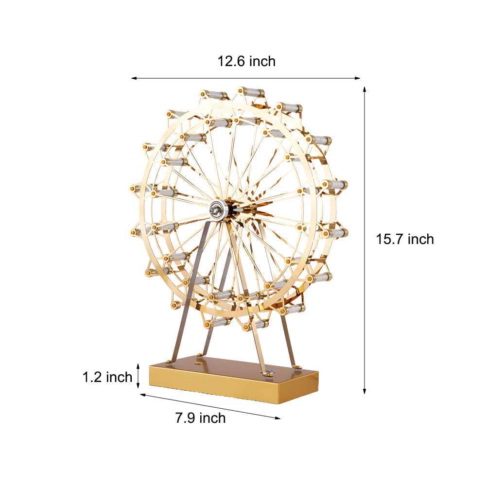 Vintage Ferris Wheel Table Lamp With Integrated Led