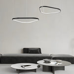 Black 1 2 3 Light Triangle Ring Chandelier
