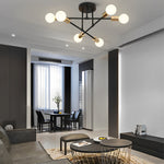 Elegant 6 Light Flush Mount Light E26 E27 22 Dia
