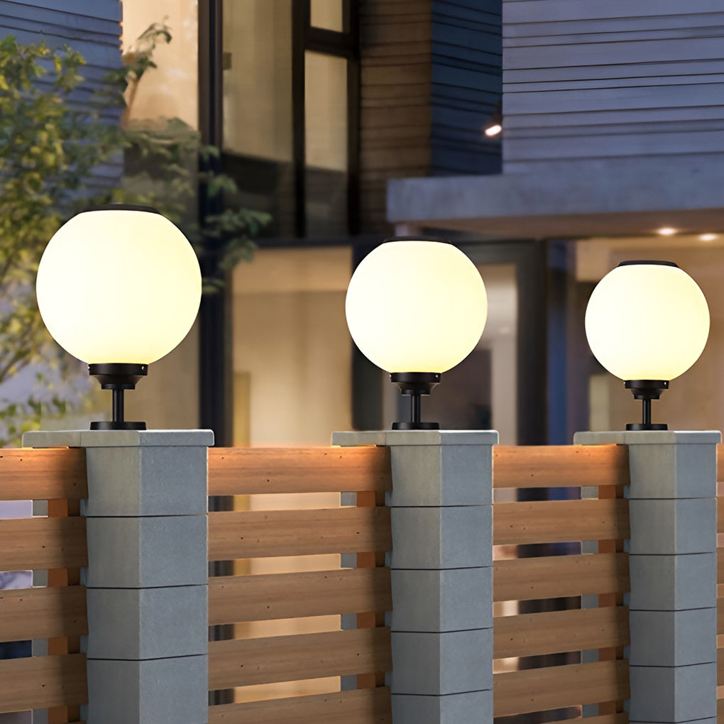 Ball Waterproof Led Solar Post Lights Li001995