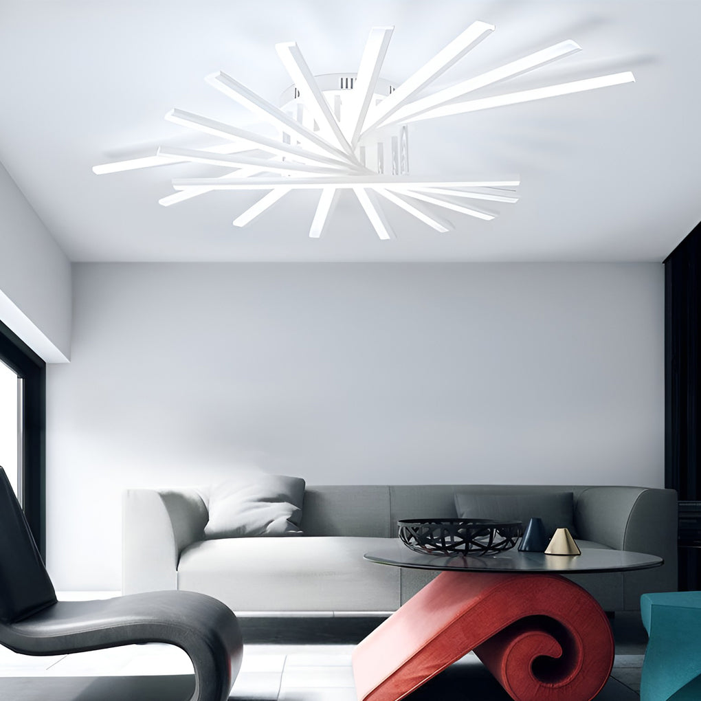 Creative Strip Stepless Dimming Led Chandelier Li002021