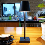 Top Hat Aluminum Rechargeable Portable Touch Control Table Lamp
