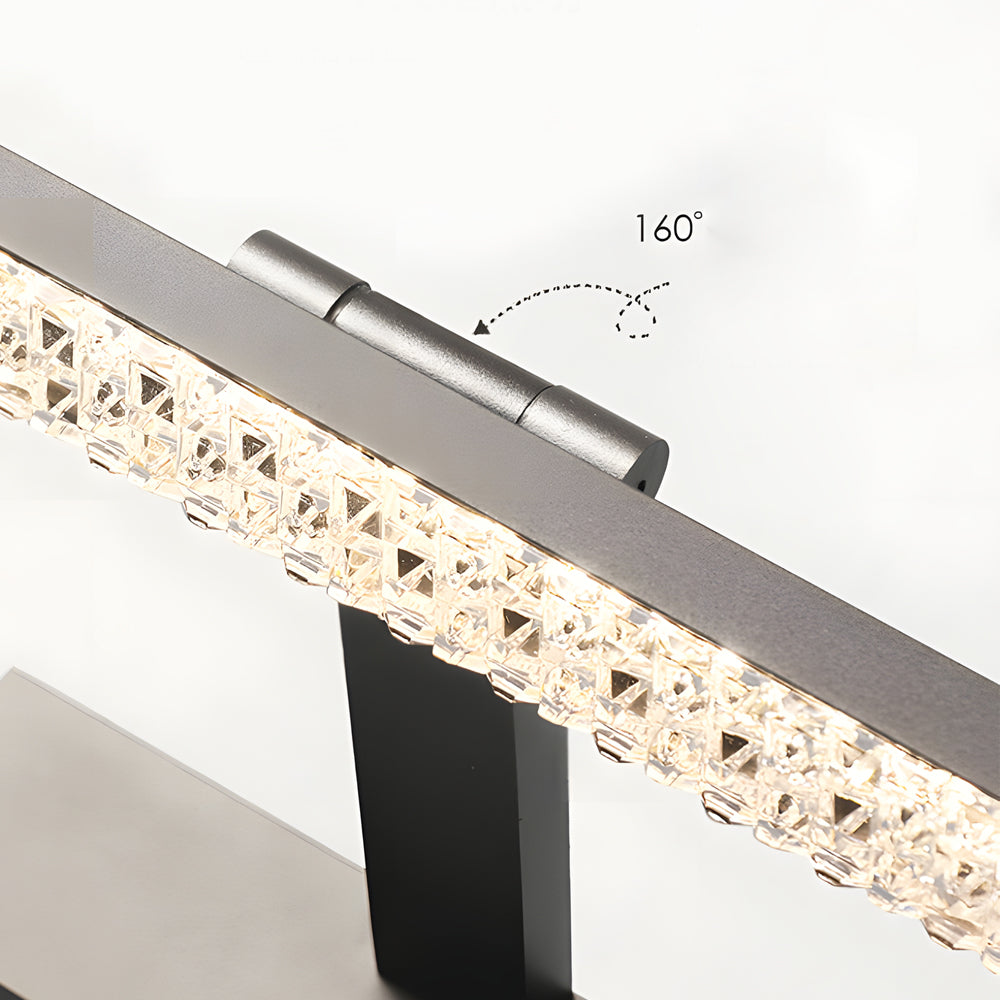 Adjustable Led Bathroom Vanity Light Crystal Acrylic Dimmable