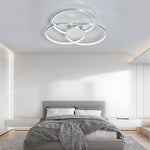 Aurelia Trio Ring LED Ceiling Light – Modern Nordic Semi Flush Mount