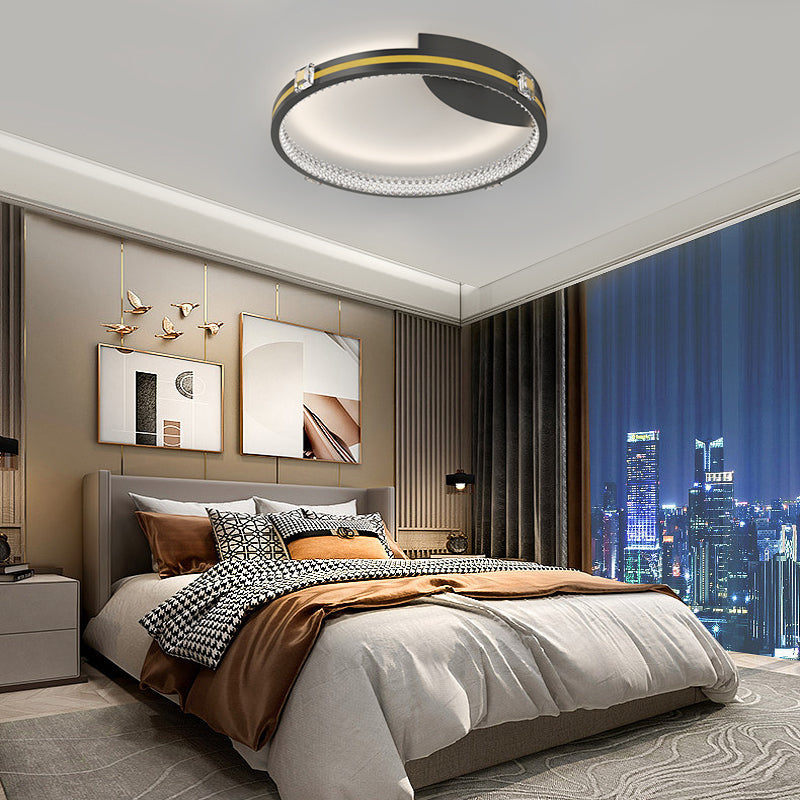 Round Ring Modern Ceiling Lights With Spotlights Ha098312