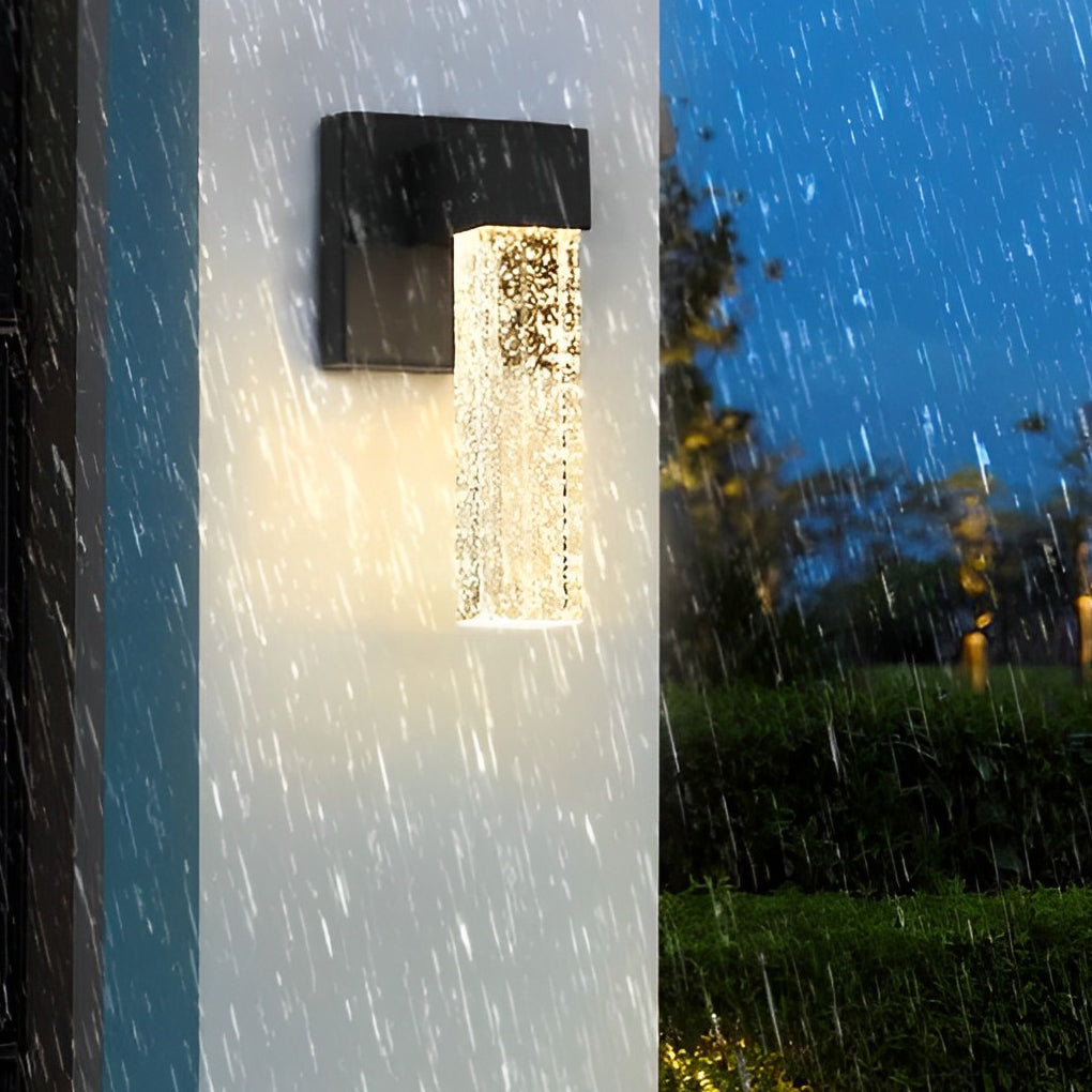 10W Crystal Black Outdoor Wall Lamp Li002109