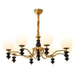Cadence Chandelier – Modern Wood and Glass Pendant Light for Dining Room and Living Room