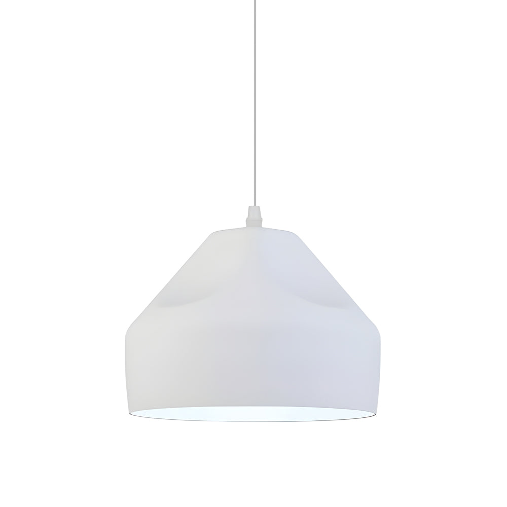 Pleat Box Led Pendant Light 1 Light Black White Aluminum Hanging Lamp