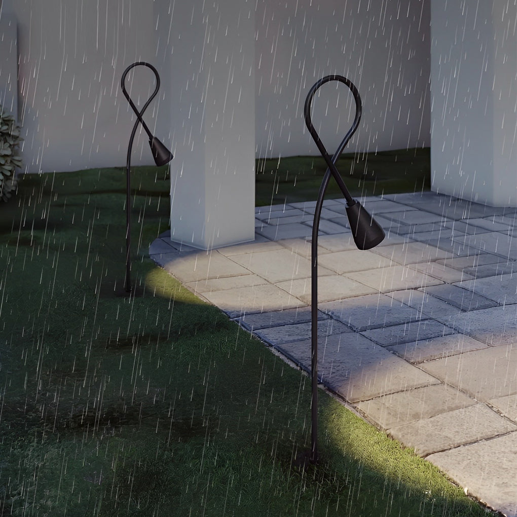 Arched Gooseneck Pathway Lights – Waterproof LED COB Outdoor Landscape Lighting
