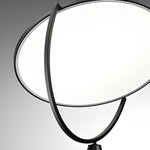 Black Metal And Rotating Led Tripod Floor Lamp