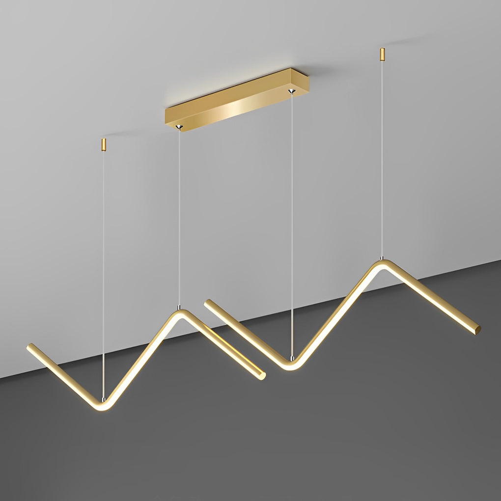 Wavy Linear Led Nordic Pendant Light Ha075738